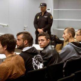 Los raperos de La Insurgencia en el juicio/EFE