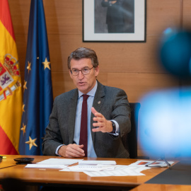 El presidente de la Xunta de Galicia, Alberto Núñez Feijóo