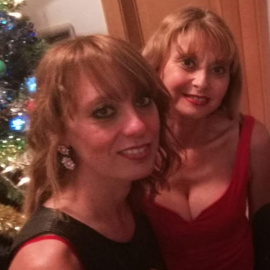 Las hermanas Judith y Nathalia Martínez Velasco, en las navidades de 2020