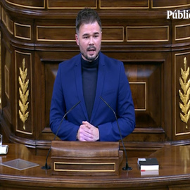 Rufián, a la clase trabajadora que vota a Vox: "Espinosa de los Monteros tiene cinco plantas y a ti te cuesta pagar el alquiler en un piso miserable"