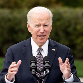 El presidente de EEUU, Joe Biden, durante una alocución oficial en Washington el 4 de abril de 2022.
