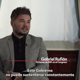 Gabriel Rufián: "Este Gobierno no puede sustentarse constantemente en el miedo a su alternativa"