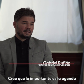 Gabriel Rufián: " Hemos demostrado firmeza a favor del diálogo porque no hay alternativa"