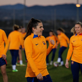 Andrea Pereira (Barça): "Es un orgullo y una responsabilidad que las niñas se puedan fijar en nosotras para su futuro"