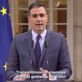 VÍDEO | Sánchez exige a Putin que cese el ataque contra Ucrania