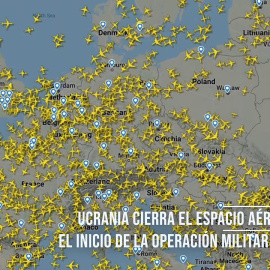 Ucrania cierra el espacio aéreo tras  el inicio de la operación militar de Rusia