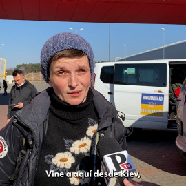 Olha Shokarieva, una de las 133 refugiadas en el convoy: "Tuvimos que atravesar el río para escapar, fue horrible y terrorífico"