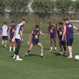 La selección española vuelve al trabajo con la mente puesta en Marruecos 