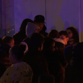 Concentración en el barrio madrileño de Villaverde dónde asesinaron de varios disparos a un menor 