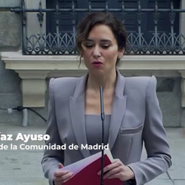 Ayuso carga contra el Gobierno y sus socios: "Estos políticos no merecen nada"