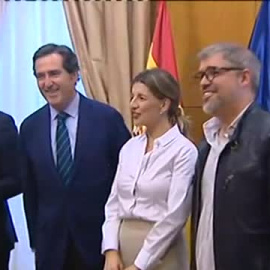 Yolanda Díaz descarta que lo aprobado en la Ley de Empleo sea la razón del enfado de la CEOE    