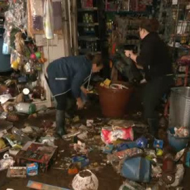 La penosa tarea del recuento de daños