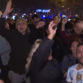 La comunidad argentina en España celebra la victoria en el Mundial