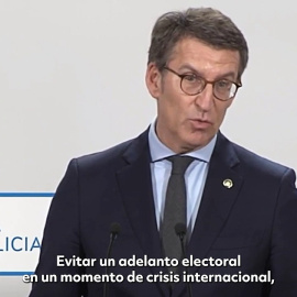 VÍDEO | Feijóo responsabiliza al PSOE del Gobierno con Vox en Castilla y León