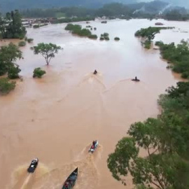 Al menos tres fallecidos por las inundaciones al sur Brasil