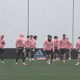 El Celta ultima detalles de cara al partido de Copa de mañana ante el Gernika