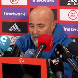 Sampaoli: "El equipo se ha preparado con lo que tiene"