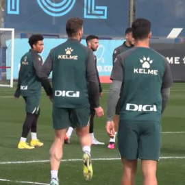 El Espanyol sigue preparando el partido de este domingo ante el Getafe