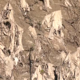 Isla de toallitas en el río Guadalquivir a su paso por Córdoba 