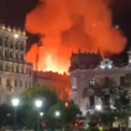 Lima arde tras la manifestación contra el Gobierno de Dina Boluarte