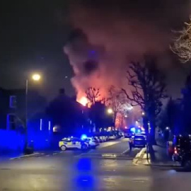 Arde la iglesia victoriana de San Marcos, patrimonio de Londres