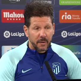 Simeone: "Estoy en paz, con la tranquilidad de haber hecho un gran partido"