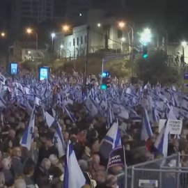 Manifestación en Tel aviv contra el gobierno más derechista de la historia de Israel