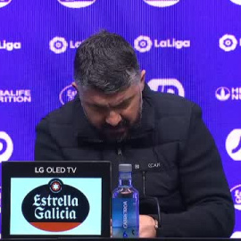Gattuso, en la cuerda floja, sobre su continuidad en el Valencia: "Tengo que respetar cualquier decisión"