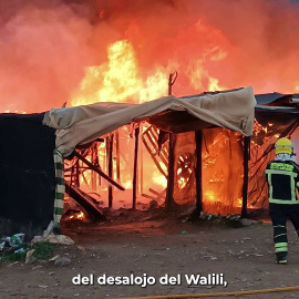 Así ha sido el desalojo forzoso del asentamiento chabolista del Walili