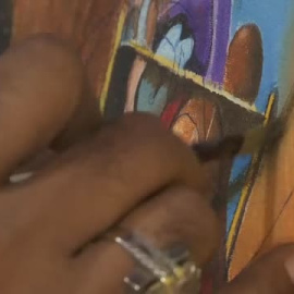 Presos pakistaníes se forman en arte en la cárcel de Karachi y ganan dinero para sus familias 