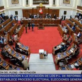 El congreso de Perú acuerda debatir elecciones anticipadas