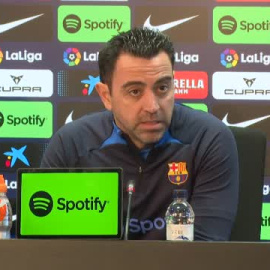 Xavi: "Si hay una buena opción que refuerce de verdad, perfecto, pero estamos bien"