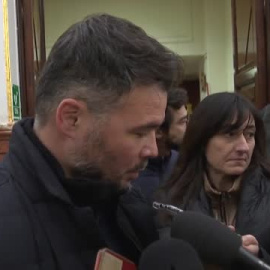 Rufián: "Nos ha parecido más responsable ganar tiempo y no tumbar la ley ahora"