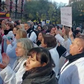 Séptimo día de huelga de los médicos de la Atención Primaria en la Comunidad de Madrid