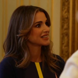 La primera dama ucraniana acude a una recepción en el palacio de Buckingham