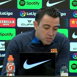 Xavi antes del partido contra el Atleti: "Es un partido muy importante pero no trascendental"