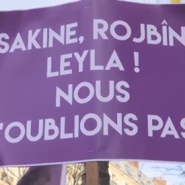 Multitudinaria protesta de miles de kurdos de toda Europa en París