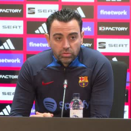 Xavi: "Cuando Gavi va a la selección es una maravilla y cuando juega en el Barça se pasa de la raya"        