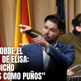 Rufián, sobre el discurso de Elisa Lozano en la Complutense: "Les ha dicho verdades como puños"