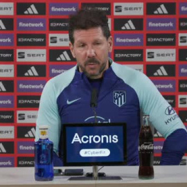 Simeone: "Trataremos de llevar el partido donde nos sintamos más cómodos para hacerlos daño"