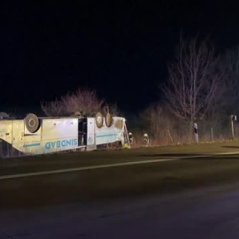 Heridas 35 personas al volcar un autobús cerca de la ciudad alemana de Magdeburgo