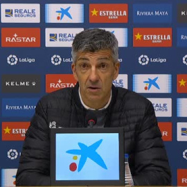 Alguacil, disgustado con el equipo a pesar de la victoria ante el Espanyol