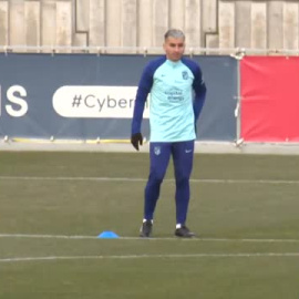El Atlético de Madrid prepara su próximo partido de Liga contra el Athletic