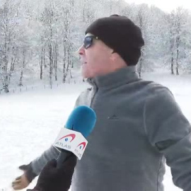 La nieve, protagonista en buena parte del centro y norte penínsular en uno de los días más fríos del invierno