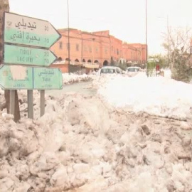 Marruecos afronta uno de los peores temporales de nieve de los últimos 27 años