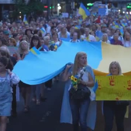 Marchas de protesta en Buenos Aires y Lima por la invasión de Ucrania