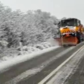 Un frente de aire frío y seco puede traer la nieve en el norte a nivel del mar.