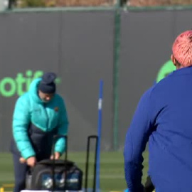 Lewandowski no se entrena con el Barça  