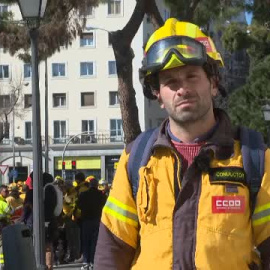 Los bomberos forestales piden un estatuto que unifique sus condiciones 