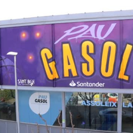 Mural gigante en honor a Pau Gasol en Sant Boi 